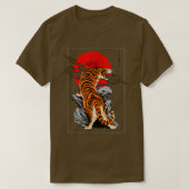 Red Rising Sun vlag Japan Style Tokyo Asia Japans T-shirt (Design voorkant)