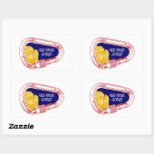 Red River Gorge Climate Carabiner Rechthoekige Sticker (Vel)