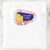 Red River Gorge Climate Carabiner Rechthoekige Sticker (Tas)