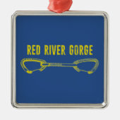 Red River Gorge Climate Quickdraw Metalen Ornament (Voorkant)