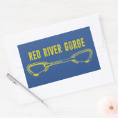 Red River Gorge Climate Quickdraw Rechthoekige Sticker (Envelop)