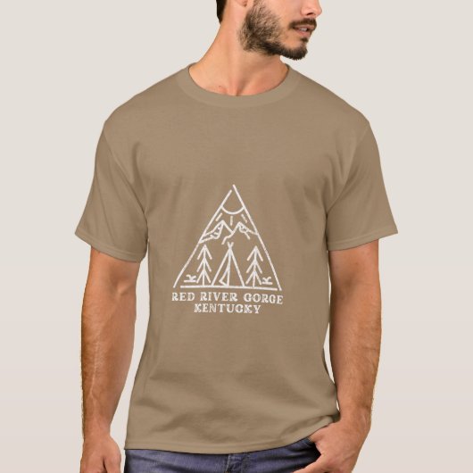 Red River Gorge Geo Mountains jongen T-shirt (Voorkant)
