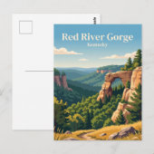 Red River Gorge geologisch gebied VS Briefkaart (Voorkant / Achterkant)