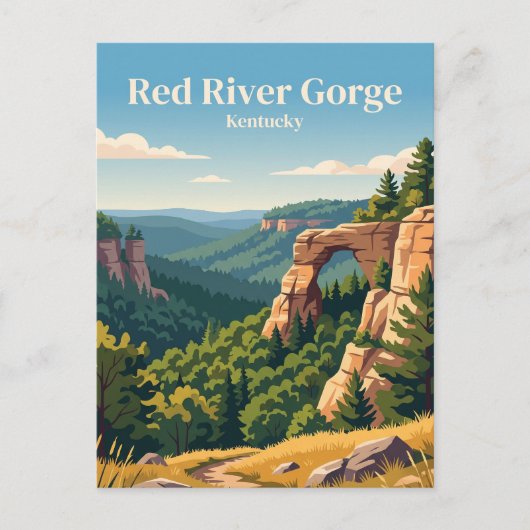 Red River Gorge geologisch gebied VS Briefkaart (Voorkant)
