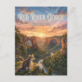 Red River Gorge Geologisch Gebied VS Briefkaart