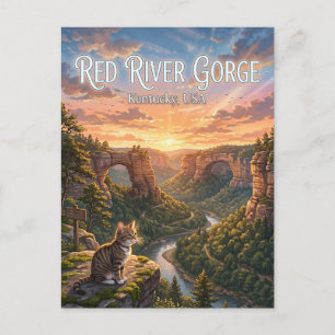 Red River Gorge Geologisch Gebied VS Briefkaart