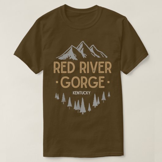 Red River Gorge Kentucky KY  Mountain T-shirt (Design voorkant)