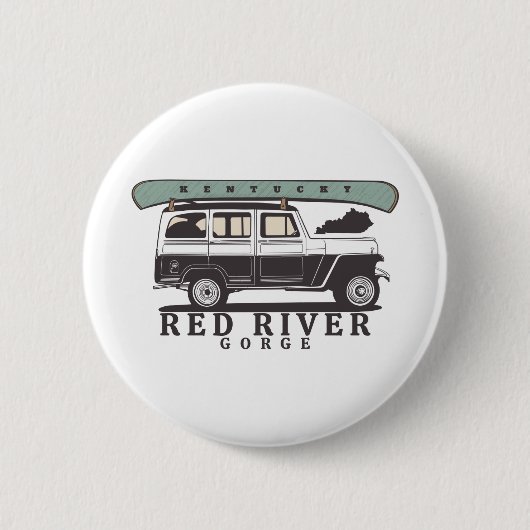 Red River Gorge Kentucky Ronde Button 5,7 Cm (Voorkant)