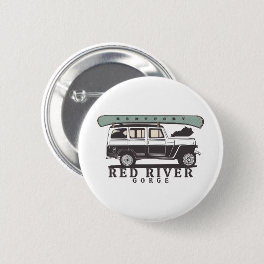 Red River Gorge Kentucky Ronde Button 5,7 Cm (Voorkant /achterkant)