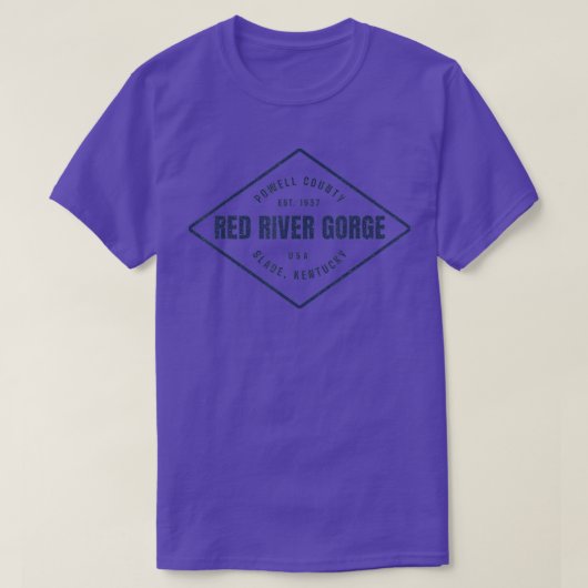 Red River Gorge Kentucky Souvenir Design T-shirt (Design voorkant)