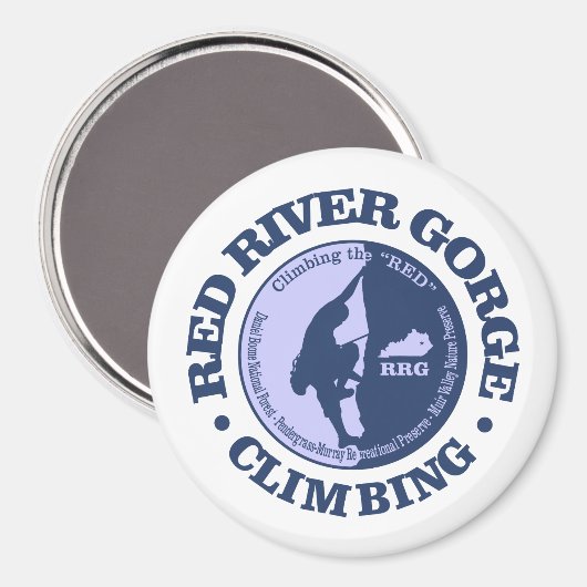 Red River Gorge (klimmen) Magneet (Voorkant / Achterkant)