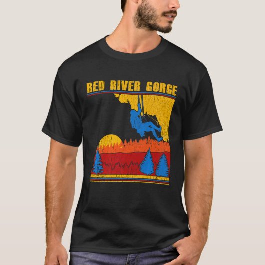 Red River Gorge Retro Rock T-shirt (Voorkant)
