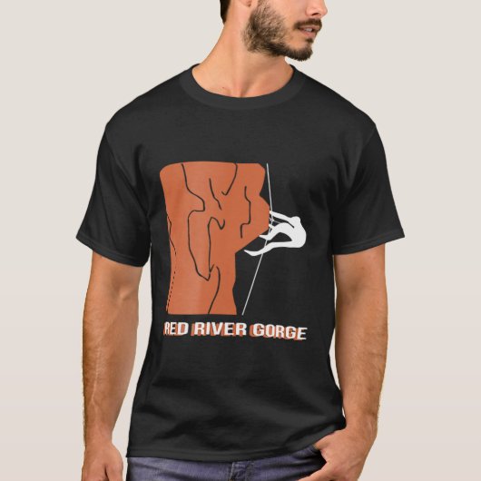 Red River Gorge Rock Klibing Tee Shirt (Voorkant)