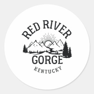 Red River Gorge Wandeltocht Kentucky Parken Wandel Ronde Sticker