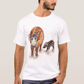 Red River Hog Artwork Mannen T-shirt (Voorkant)