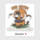 Red River Hog Fotograaf Sticker (Vel)