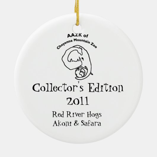 Red River Hog Ornament 2011 (Achterkant)