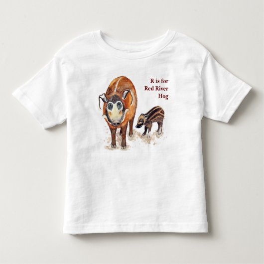 Red River Hog T-shirt voor baby's en Kinderen (Voorkant)