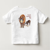 Red River Hog T-shirt voor baby's en Kinderen (Achterkant)