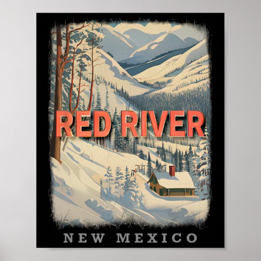 Red River New Mexico NM Skiën Extravaganza SD778 Poster (Voorkant)