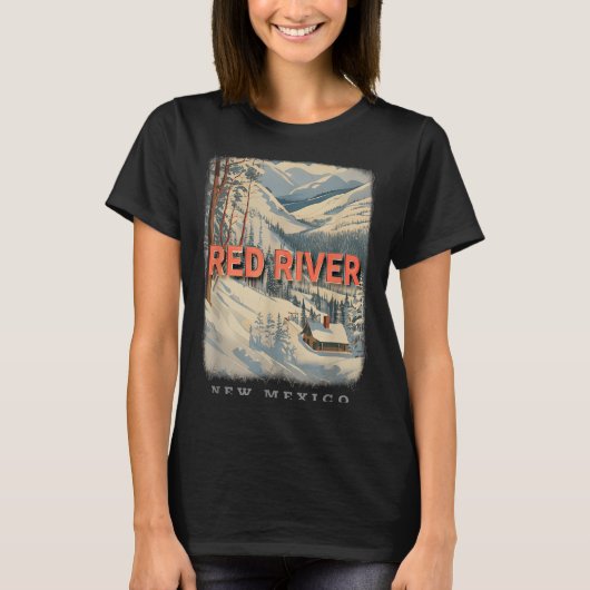 Red River New Mexico NM Skiën Extravaganza SD778 T-shirt (Voorkant)