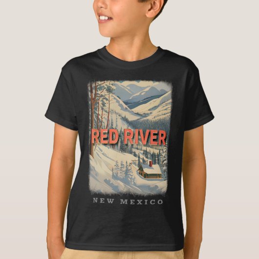 Red River New Mexico Nm Skiing Extravaganza Sd778  T-shirt (Voorkant)
