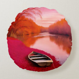 Red River Sunrise Rond Kussen