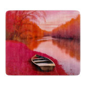 Red River Sunrise Snijplank (Voorkant)