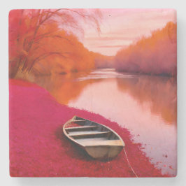 Red River Sunrise Stenen Onderzetter