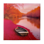 Red River Sunrise Tegeltje (Voorkant)