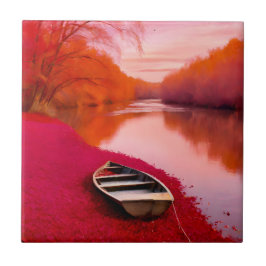 Red River Sunrise Tegeltje