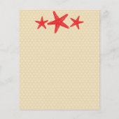 Red Riviera Maya Mexico Wedding Welkom Letter Flyer (Achterkant)