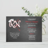 RED RN afstuderen verpleegkundige pinning ceremoni Kaart (Staand voorkant)