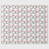 Red Road Bike Cadeaupapier (Vlak)