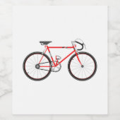 Red Road Bike Wijn Etiket (Enkel label)