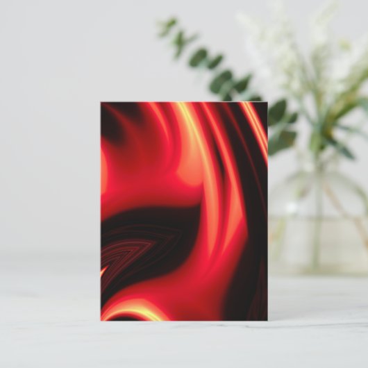 Red Road - Modern Abstract Briefkaart (Staand voorkant)