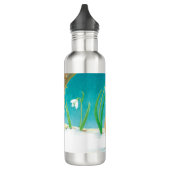 Red Robin Bird Illustration Waterfles (Links)