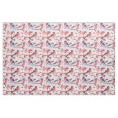 Red Robin Bird Pattern Stof (Yard (91,4 cm))