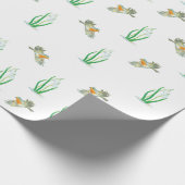 Red Robin Birds and Snowdrops, Galanthus nivalis Cadeaupapier (Hoek)