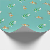 Red Robin Birds and Snowdrops, Galanthus nivalis Cadeaupapier (Hoek)