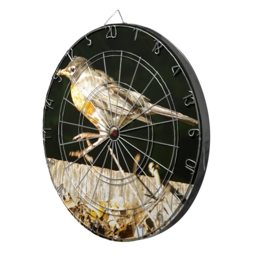 Red Robin Bobbin Dartbord (Voorkant Rechts)