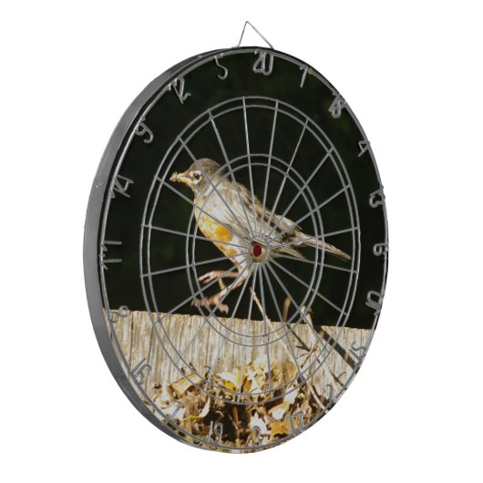 Red Robin Bobbin Dartbord (Voorkant Links)