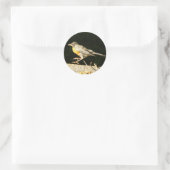 Red Robin Bobbin Ronde Sticker (Tas)