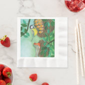 Red Robin en Great Tit Bird Nesting Servet (Insitu)