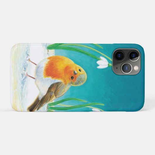 Red Robin en sneeuwpoppen Case-Mate iPhone Case (Achterkant (horizontaal))