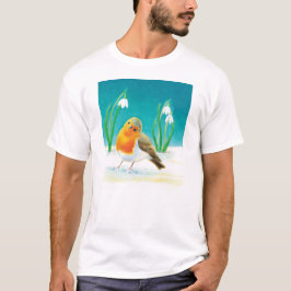 Red Robin en Snowdrops T-shirt