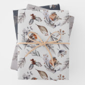 Red Robin Festive Kerstmis Inpakpapier Vel (In situ)