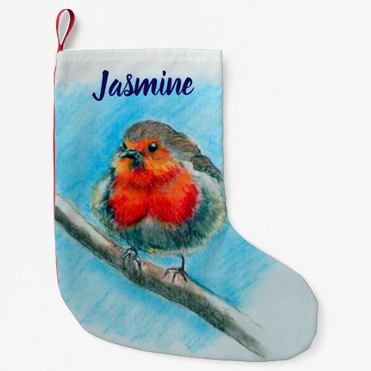 Red Robin Festive Kleine Kerstsok (Voorkant)