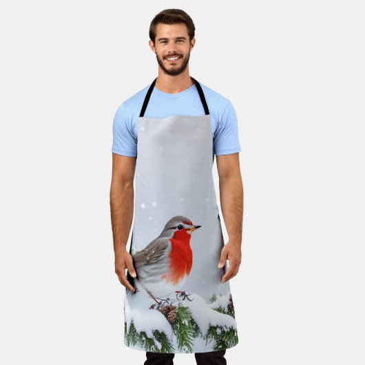 Red Robin Holiday Christmas Schort (Gedragen)