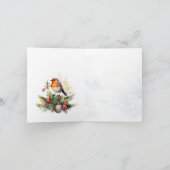 Red Robin Holly Grootouders Kerst Kaart (Binnen)